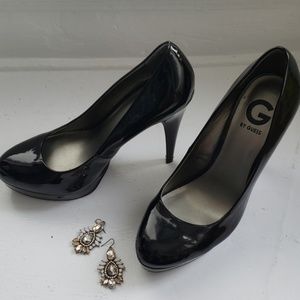 [Guess] Black patent stiletto pumps / heels
